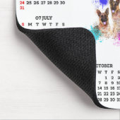 Customisable Cute German Shepherd Dog Calendar  Mousepad (Ecke)