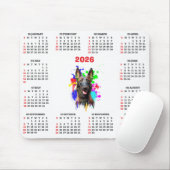 Customisable Cute Malinois Dog Calendar Mousepad (Mit Mouse)