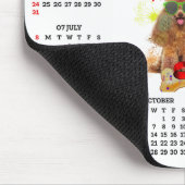 Customisable Cute Poodle Dog Calendar  Mousepad (Ecke)