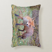 Customisable Cute Red Fox Woodland Wildlife Dekokissen (Vorderseite(Vertikal))