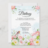 Customisable Female Birthday Invitation – Editable Einladung (Vorderseite)