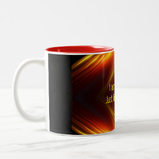 Customisable fun message zweifarbige tasse