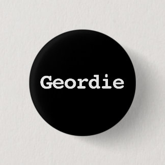 Customisable Geordie Typography Button