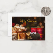 Customisable gerbil Christmas, pet lovers Mitteilungskarte (Vorderseite/Rückseite Beispiel)