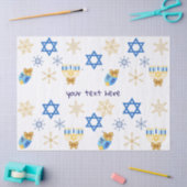 Customisable Hanukkah winter tissue Paper Seidenpapier (Basteln)