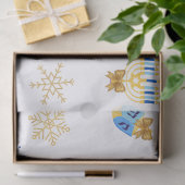 Customisable Hanukkah winter tissue Paper Seidenpapier (Geschenk)