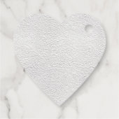 Customisable Happy Santa Claus Christmas Heart Geschenkanhänger (Rückseite)