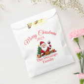 Customisable Happy Santa Claus Christmas Party  Geschenktütchen (Versiegelt)