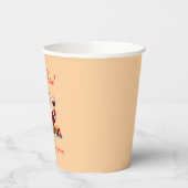 Customisable Happy Santa Claus Christmas Party Pappbecher (Links)