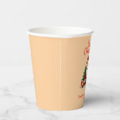 Customisable Happy Santa Claus Christmas Party Pappbecher (Rechts)