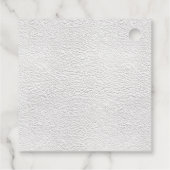 Customisable Happy Santa Claus Christmas Square Geschenkanhänger (Rückseite)