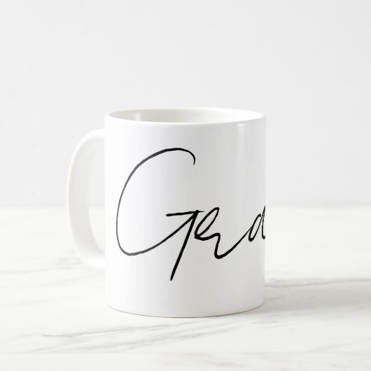 Customisable Name  Kaffeetasse (Vorderseite Links)