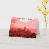Customisable New York Karte (Gelbe Blume)