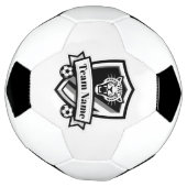 Customisable Soccer Team Jaguar Logo Soccer Ball  (Gedreht)