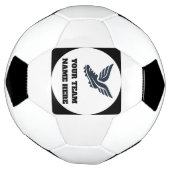 Customisable Soccer Team Winged Football Boot Logo Fußball (Gedreht)