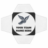 Customisable Soccer Team Winged Football Boot Logo Fußball (Flach)