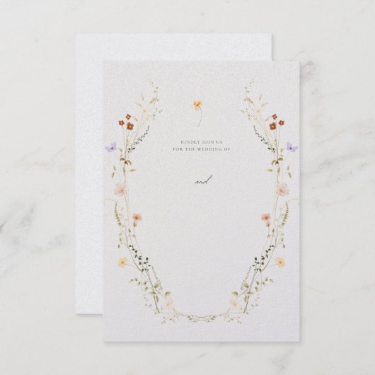 Customisable wedding invitation einladung (Vorne/Hinten)