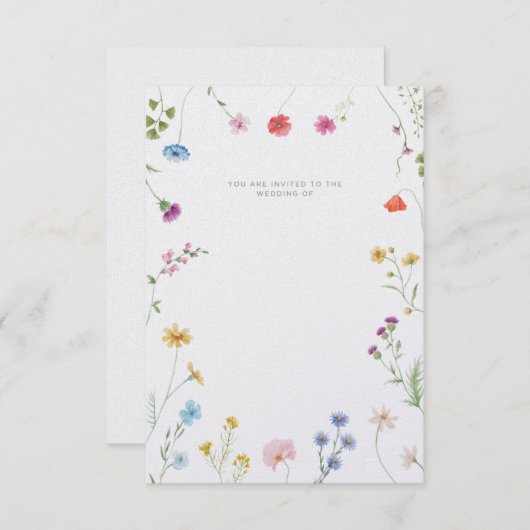 Customisable wedding invitation einladung (Vorne/Hinten)