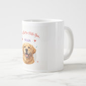 Customised Dog Name mug for your loved ones Jumbo-Tasse (Vorderseite Rechts)