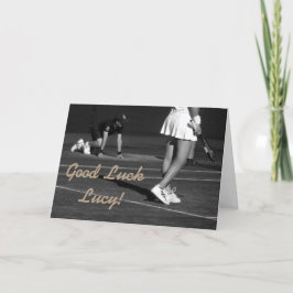Customisible Tenniskarte des viel Glück Karte