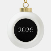 customizable 2026 keramik Kugel-Ornament (Vorderseite)
