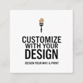 Customizable 2.5x2.5" Blank Company Small Quadratische Visitenkarte (Vorderseite)