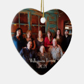 Customizable 2-sided 2, Foto von Christmas Ornamen Keramik Ornament (Rechts)