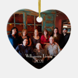 Customizable 2-sided 2, Foto von Christmas Ornamen Keramik Ornament