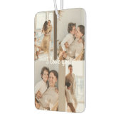 Customizable 4-Photo Collage I Love You Keepsake  Autolufterfrischer (Links)