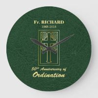 Customizable 50th Anniversary of Ordination Green