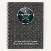 Customizable 8.5 x 11 Elemental Pentacle Notebook Notizblock (Vorderseite)