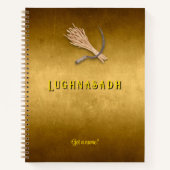 Customizable 8.5 x 11 Lughnasadh Harvest Notebook Notizblock (Vorderseite)