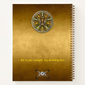 Customizable 8.5 x 11 Lughnasadh Harvest Notebook Notizblock (Rückseite)
