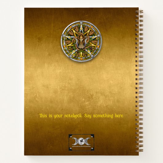 Customizable 8.5 x 11 Lughnasadh Harvest Notebook Notizblock (Rückseite)