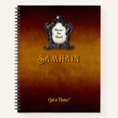 Customizable 8.5 x 11 Samhain Halloween Notebook Notizblock (Vorderseite)