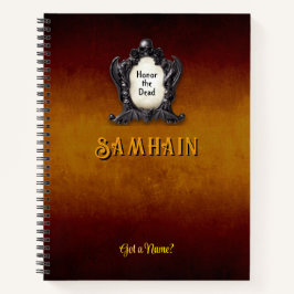 Customizable 8.5 x 11 Samhain Halloween Notebook Notizblock