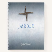 Customizable 8.5x11 Imbolc Candlemas Notebook Notizblock (Vorderseite)