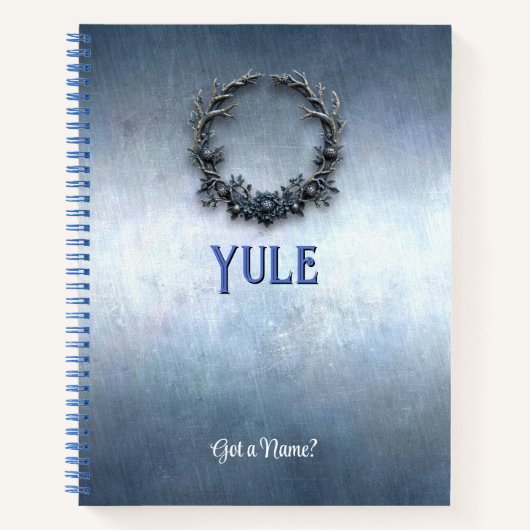 Customizable 8.5x11 Yule Winter Solstice Notebook Notizblock (Vorderseite)