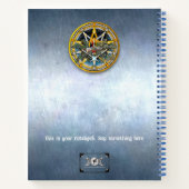 Customizable 8.5x11 Yule Winter Solstice Notebook Notizblock (Rückseite)