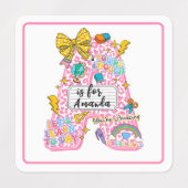 Customizable “A is for” Alphabet Art – Inspiration Etiketten (Design 2)