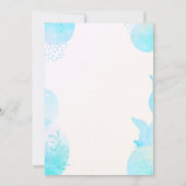 Customizable African American Mermaid Party Einladung (Rückseite)