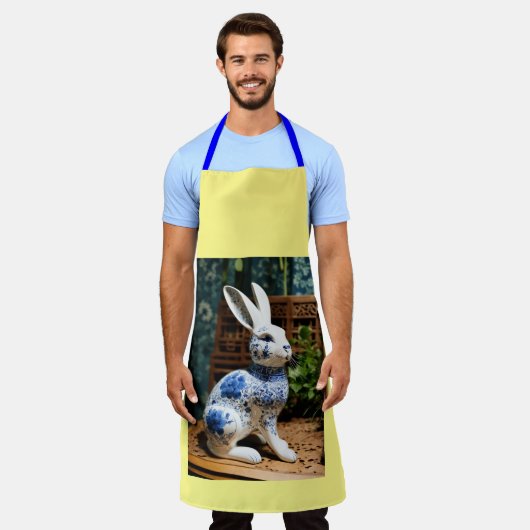 "Customizable All-over Print Apron" "Vibrant All-O Schürze (Getragen)