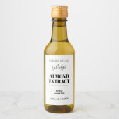 Customizable Almond Extract Label Weinetikett (Vorderseite)