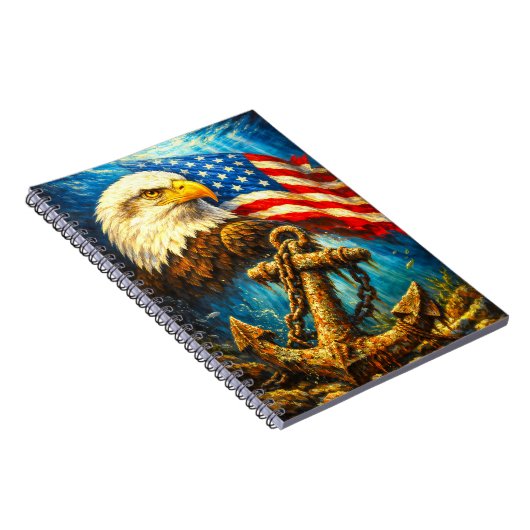 CUSTOMIZABLE AMERICAN EAGLE NOTEBOOK NOTIZBLOCK (Rechte Seite)