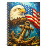 CUSTOMIZABLE AMERICAN EAGLE NOTEBOOK NOTIZBLOCK (Vorderseite)