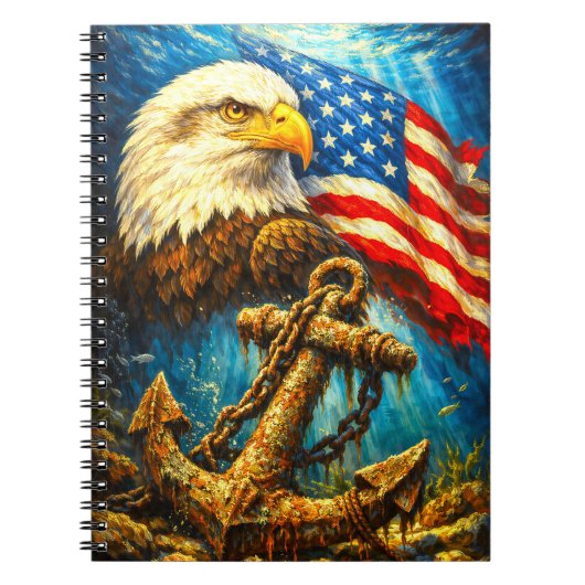 CUSTOMIZABLE AMERICAN EAGLE NOTEBOOK NOTIZBLOCK (Vorderseite)