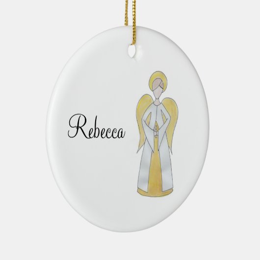 Customizable Angel Keramik Ornament (Rechts)