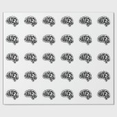 Customizable Anxiety Brain Geschenkpapier (Flach)
