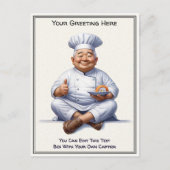 Customizable Any Occasion Cooking / Chef Postcard Postkarte (Vorderseite)