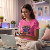 Customizable Arcade Master Retro Gamer T-Shirt